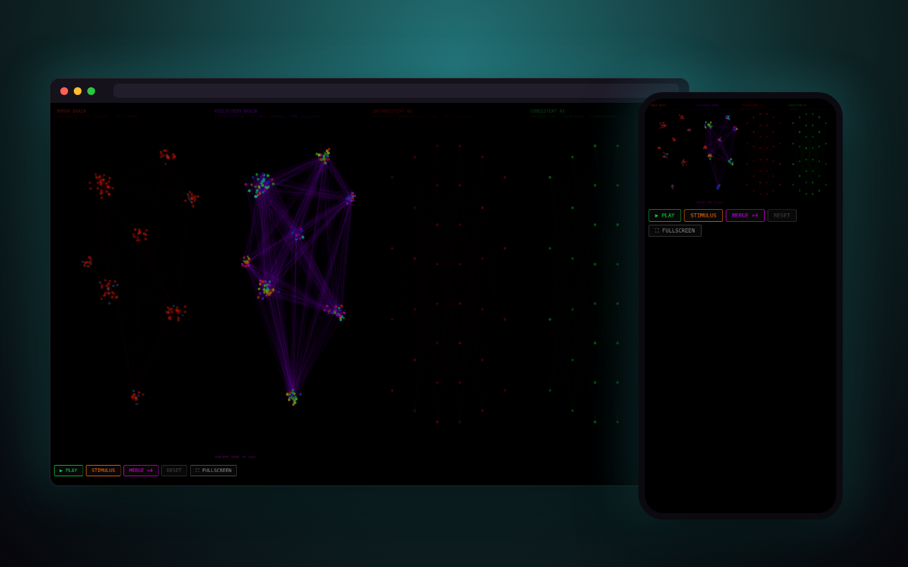 Neural Sim — a look inside, on desktop and phone