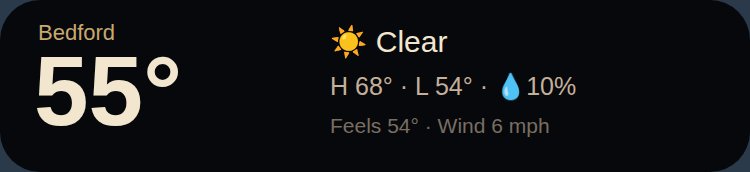 Weather · Wide widget preview